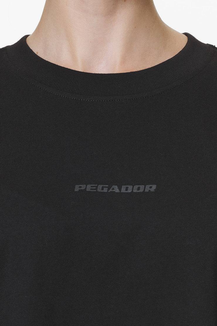 Pegador Beverly Logo Oversized Tee Black Gum Clearance-Verkauf