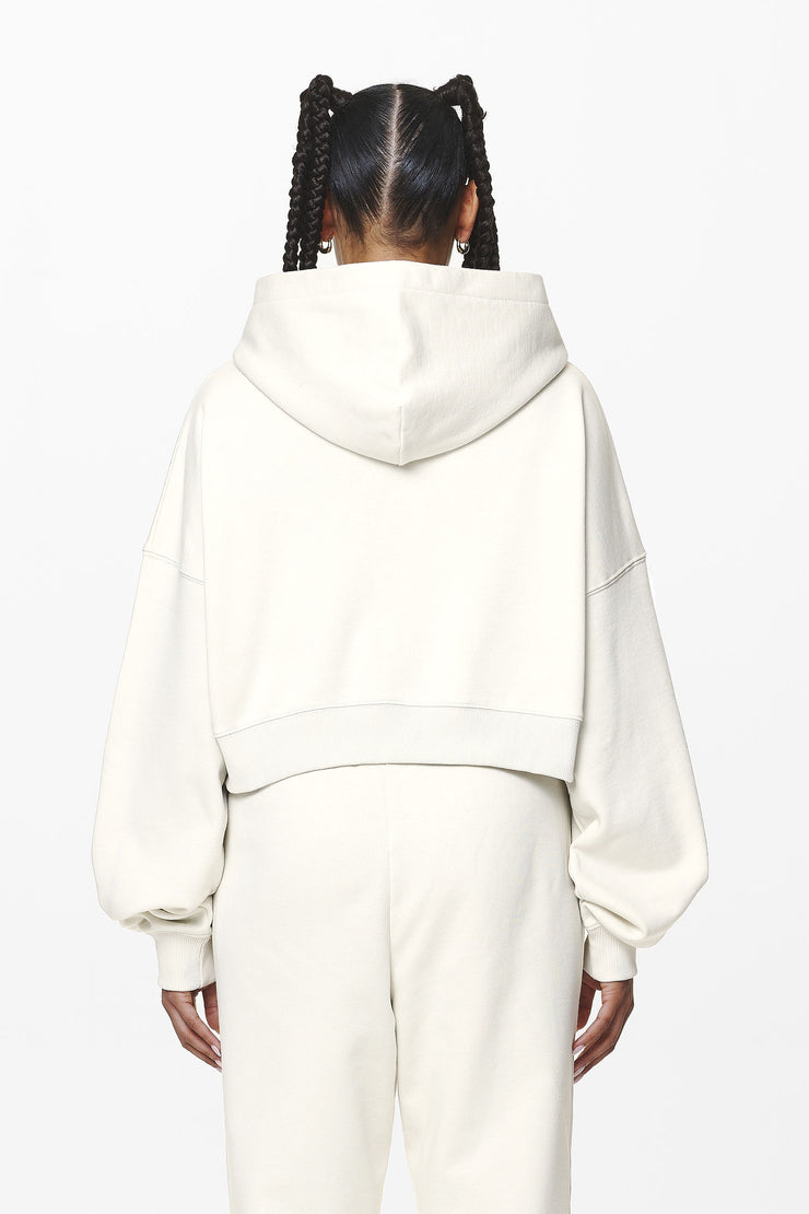 Pegador Marla Cropped Zip Hoodie Washed Salty Cream Gum Black Friday Preise