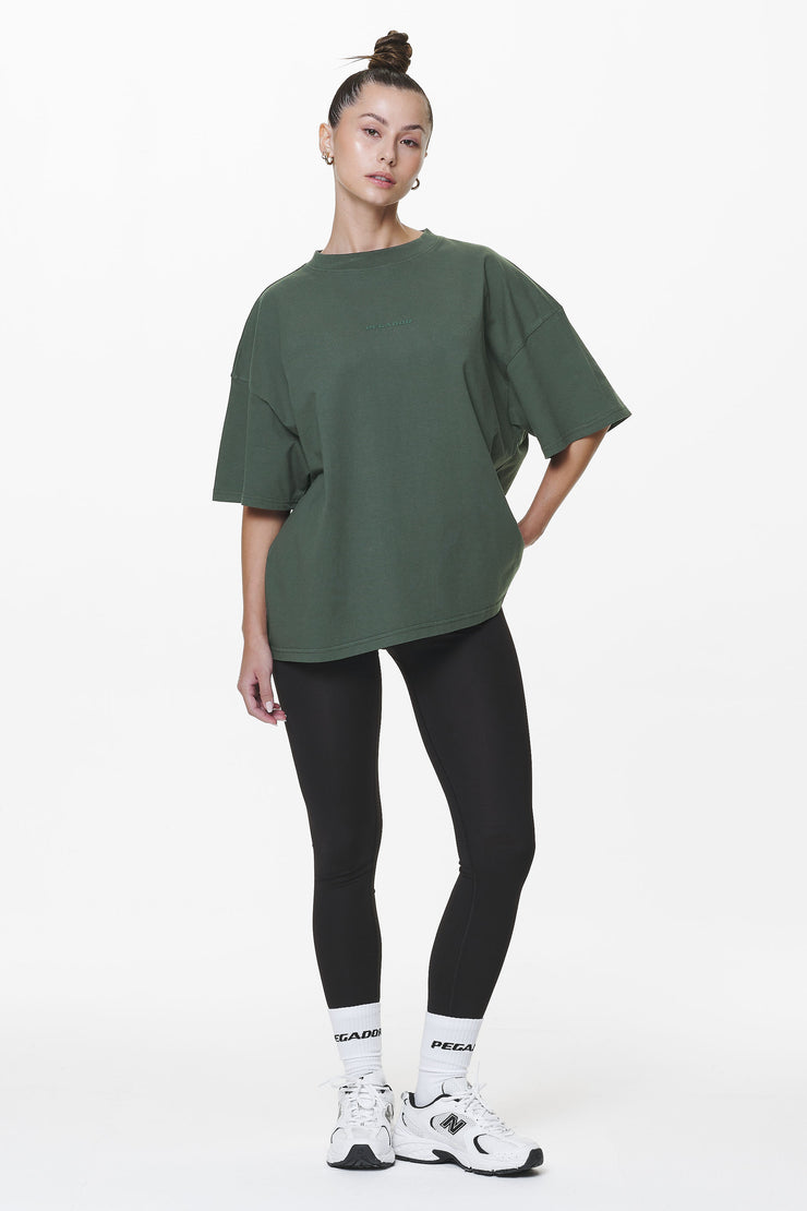 Pegador Bel Air Heavy Oversized Tee Washed Sage Green Gum 2025