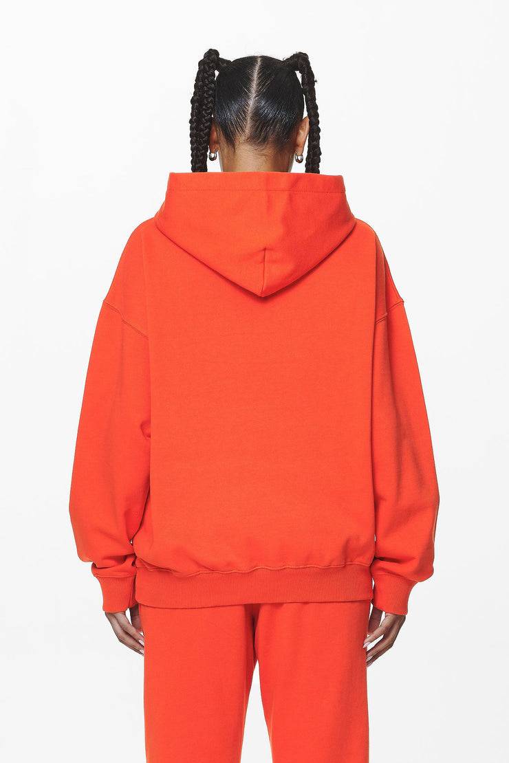 Pegador Clarita Logo Oversized Hoodie Washed Signal Red Gum Auslauf