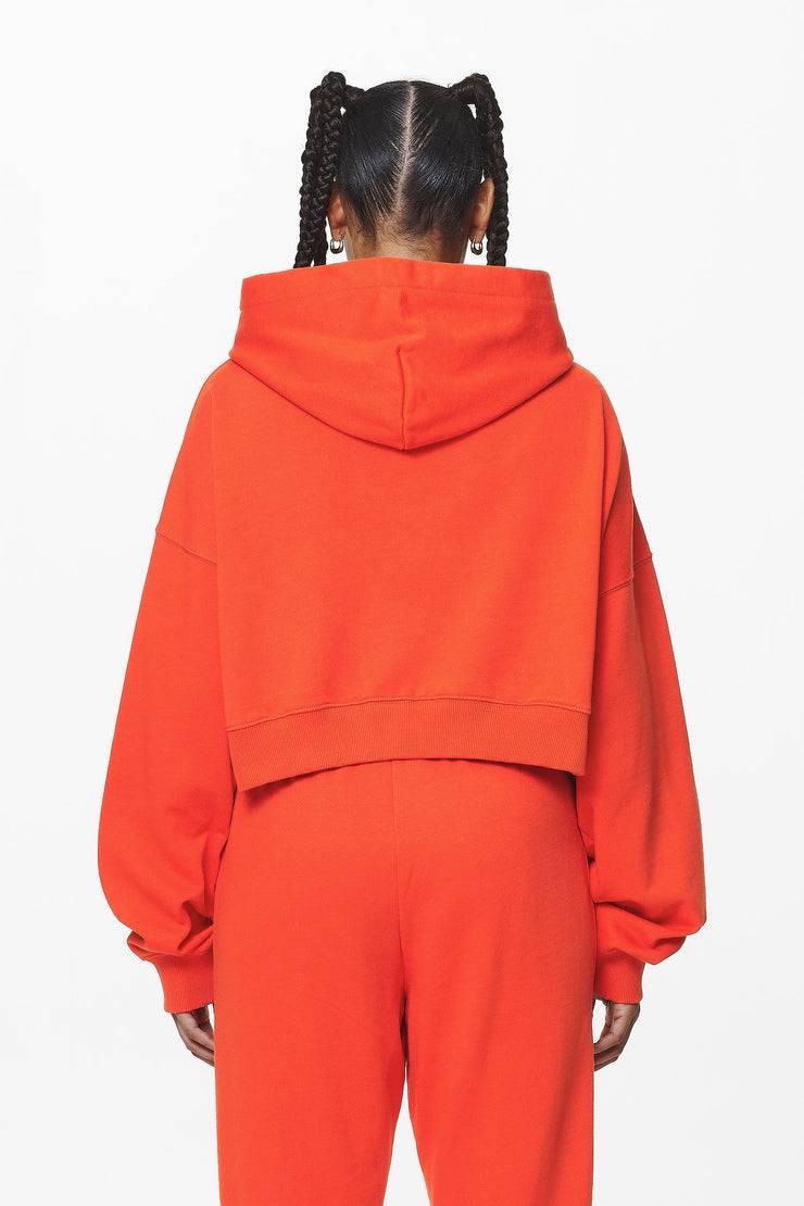 Pegador Salita Oversized Cropped Hoodie Washed Signal Red Gum Verkauf
