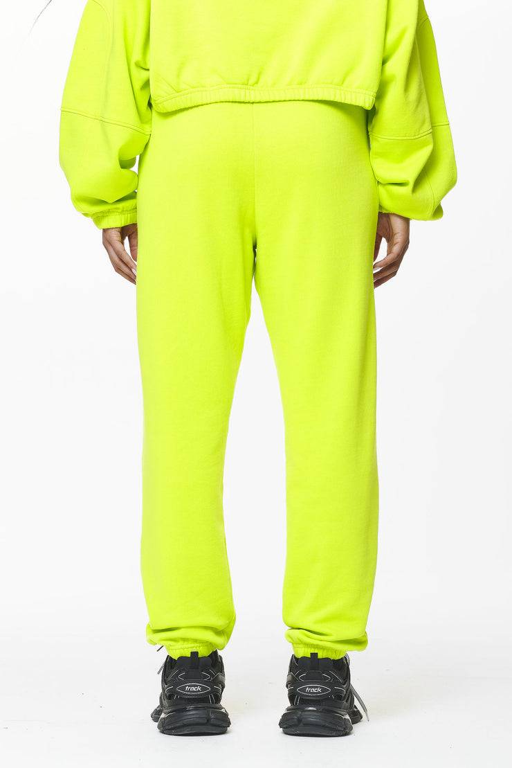 Pegador Villa High Waisted Sweat Pants Washed Lime Yellow Gum im Angebot