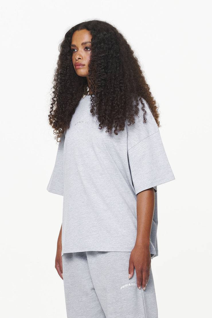 Pegador Thames Heavy Oversized Tee Grey Melange Günstiger Verkauf