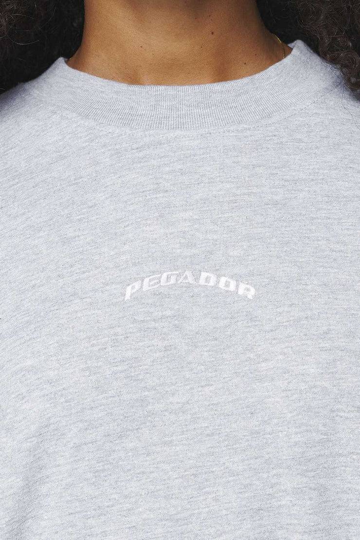 Pegador Thames Heavy Oversized Tee Grey Melange Günstiger Verkauf