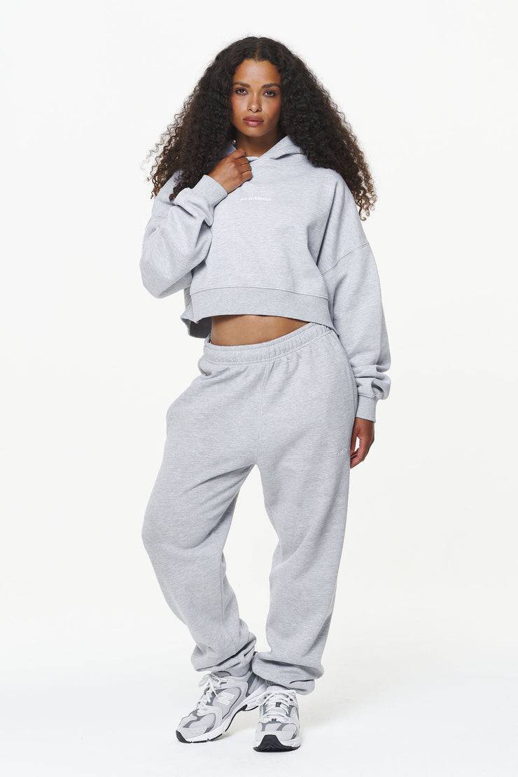 Pegador Durward High Waisted Sweat Pants Grey Melange Fabrikverkauf