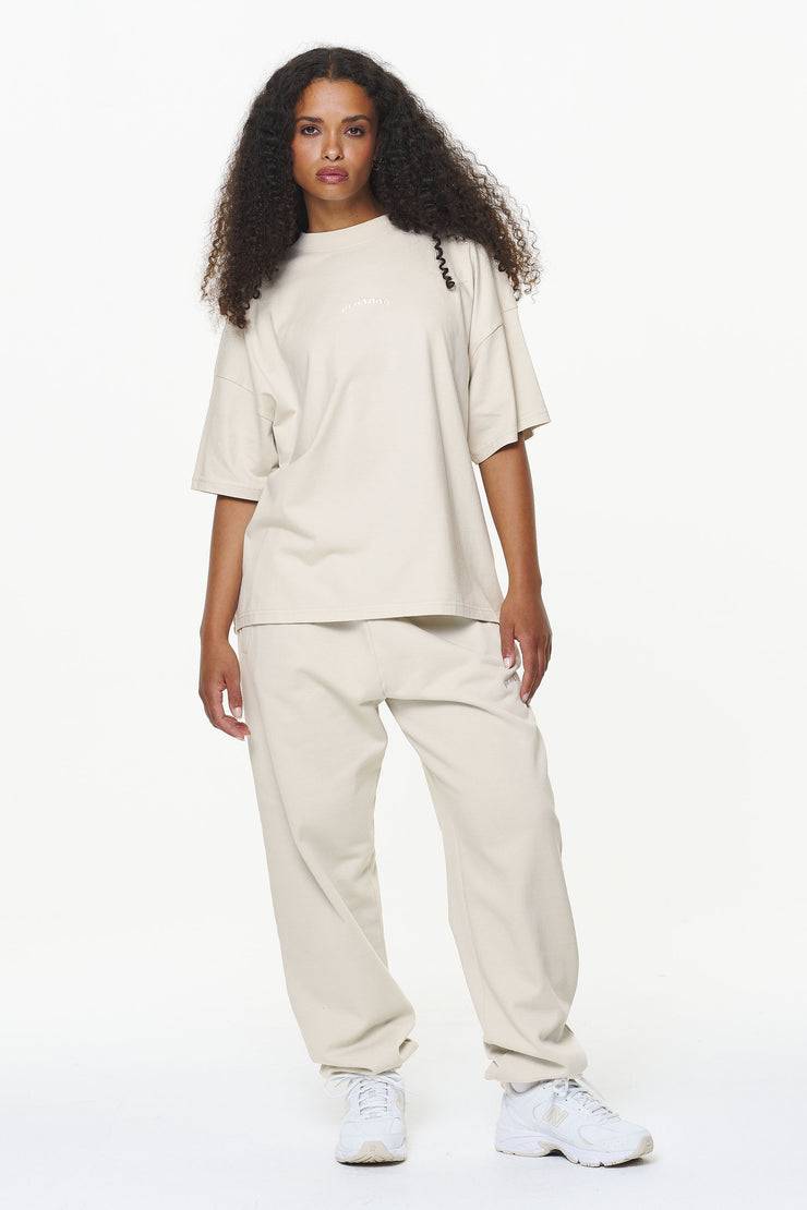Pegador Thames Heavy Oversized Tee Vintage Washed Bone White Blitzverkäufe