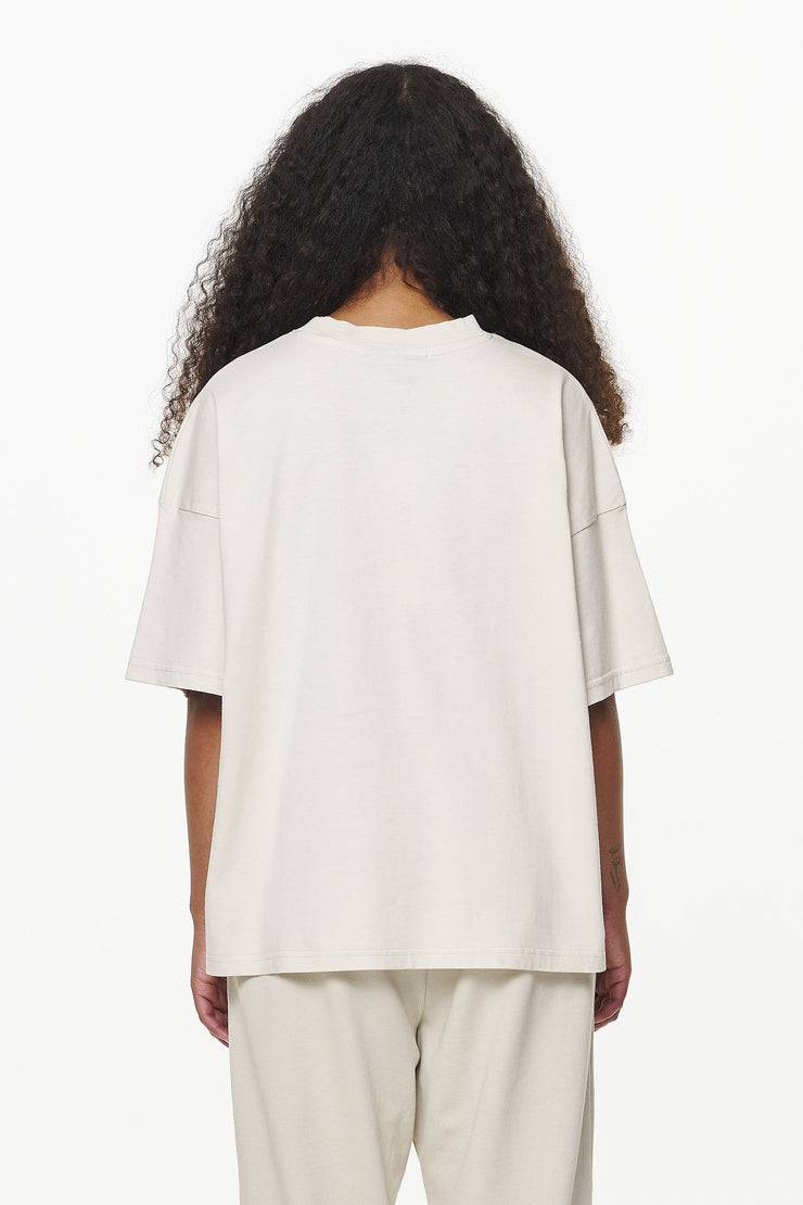 Pegador Thames Heavy Oversized Tee Vintage Washed Bone White Blitzverkäufe