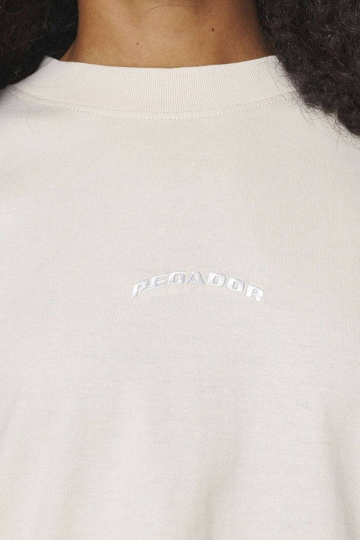 Pegador Thames Heavy Oversized Tee Vintage Washed Bone White Blitzverkäufe