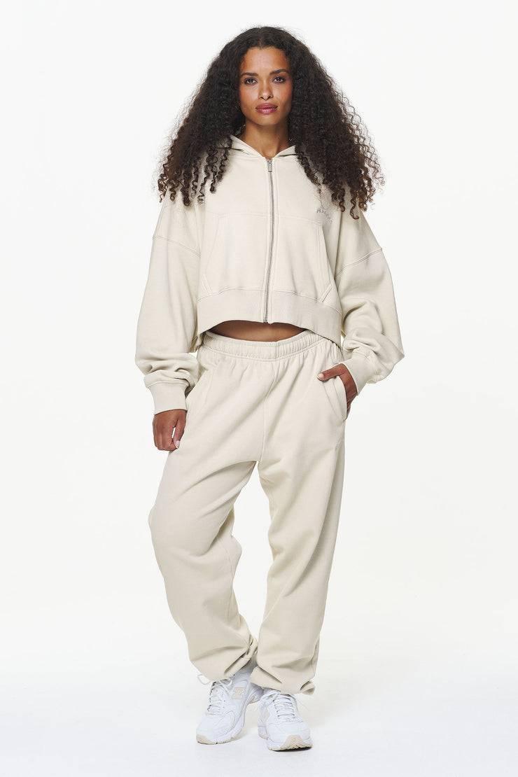 Pegador Durward High Waisted Sweat Pants Vintage Washed Bone White Kostenloser Versand