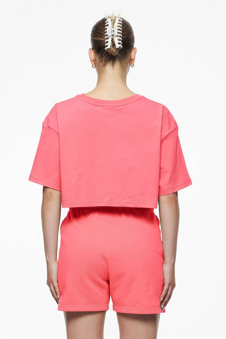 Pegador Layla Oversized Cropped Tee Vintage Washed Strawberry Gum Fabrikpreis