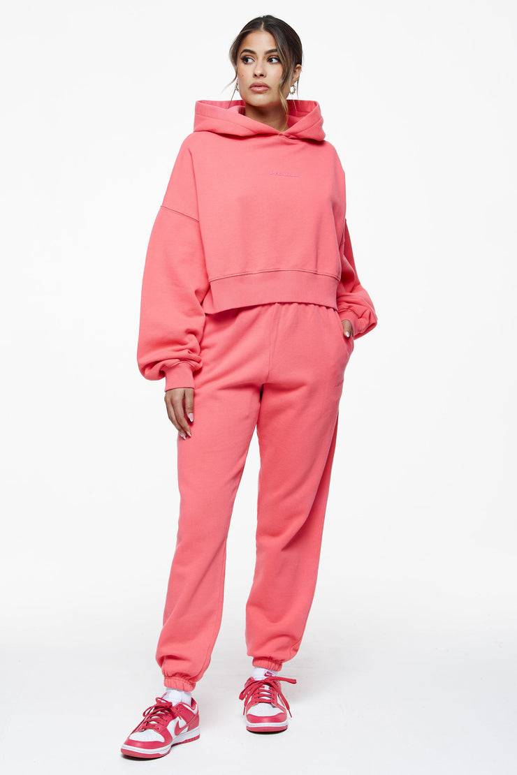 Pegador Villa High Waisted Sweat Pants Vintage Washed Strawberry Gum Sonderangebot