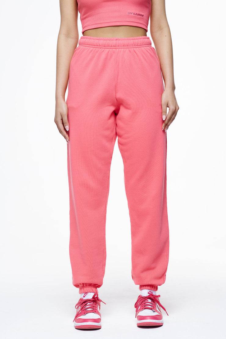 Pegador Villa High Waisted Sweat Pants Vintage Washed Strawberry Gum Sonderangebot