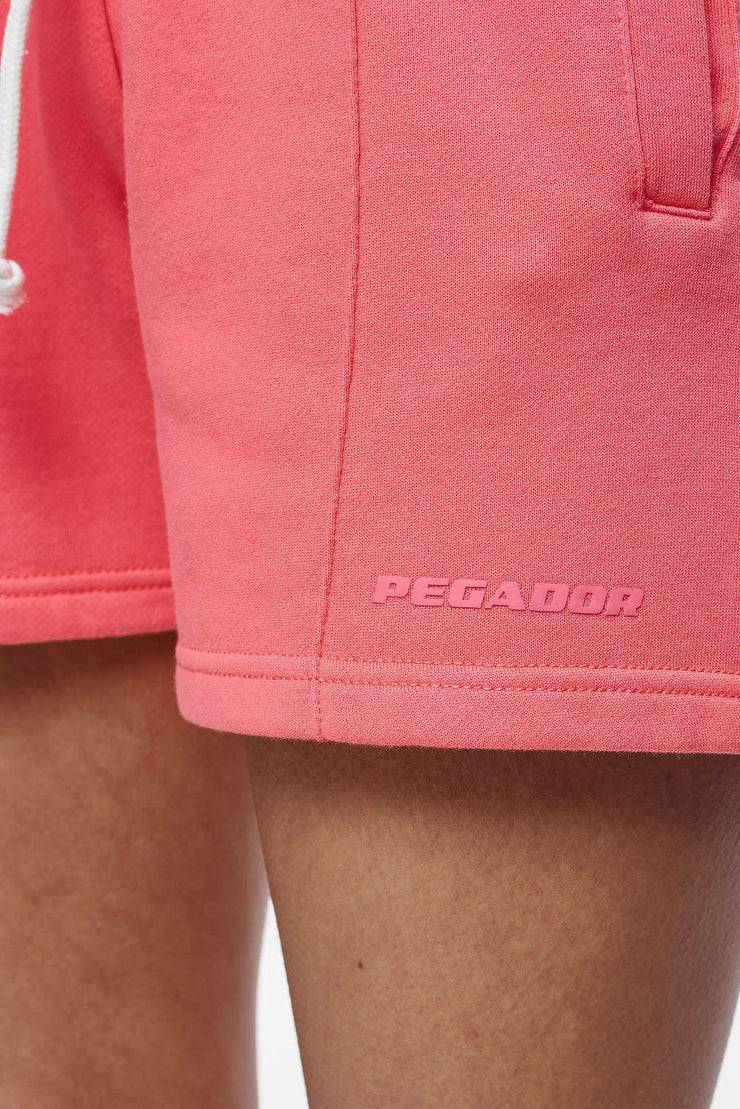 Pegador Umbria High Waisted Shorts Vintage Washed Strawberry Gum Günstig kaufen
