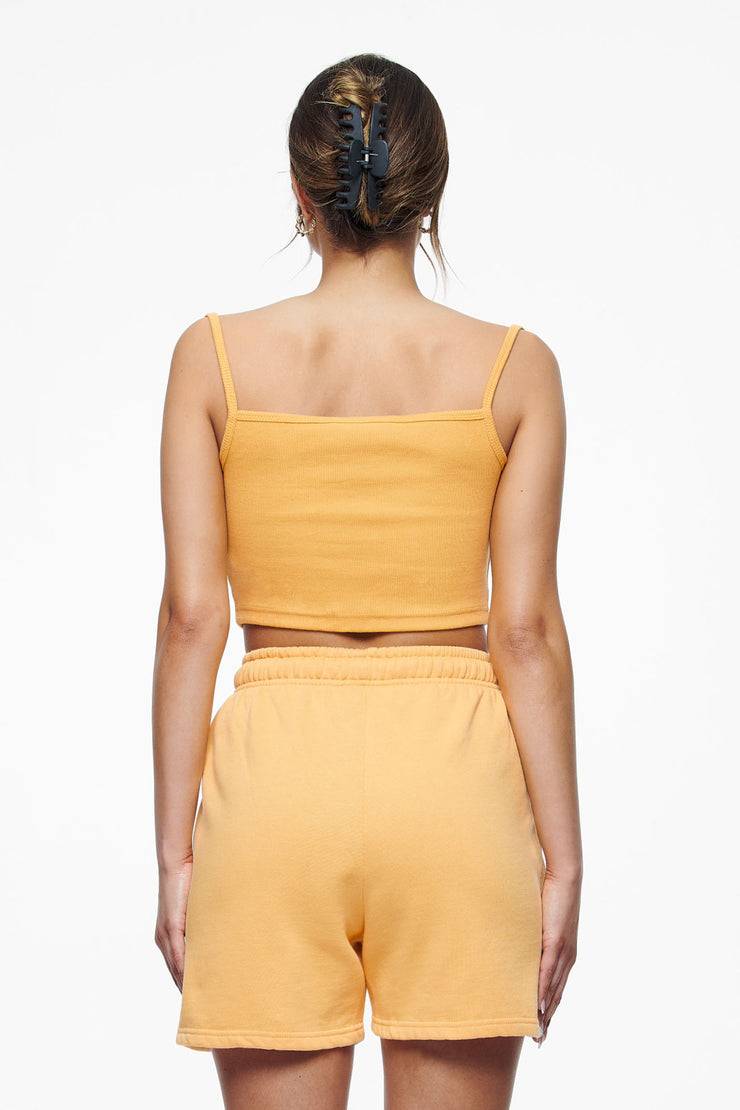 Pegador Ruby Rib Crop Top Vintage Washed Golden Sun Begrenztes Angebot