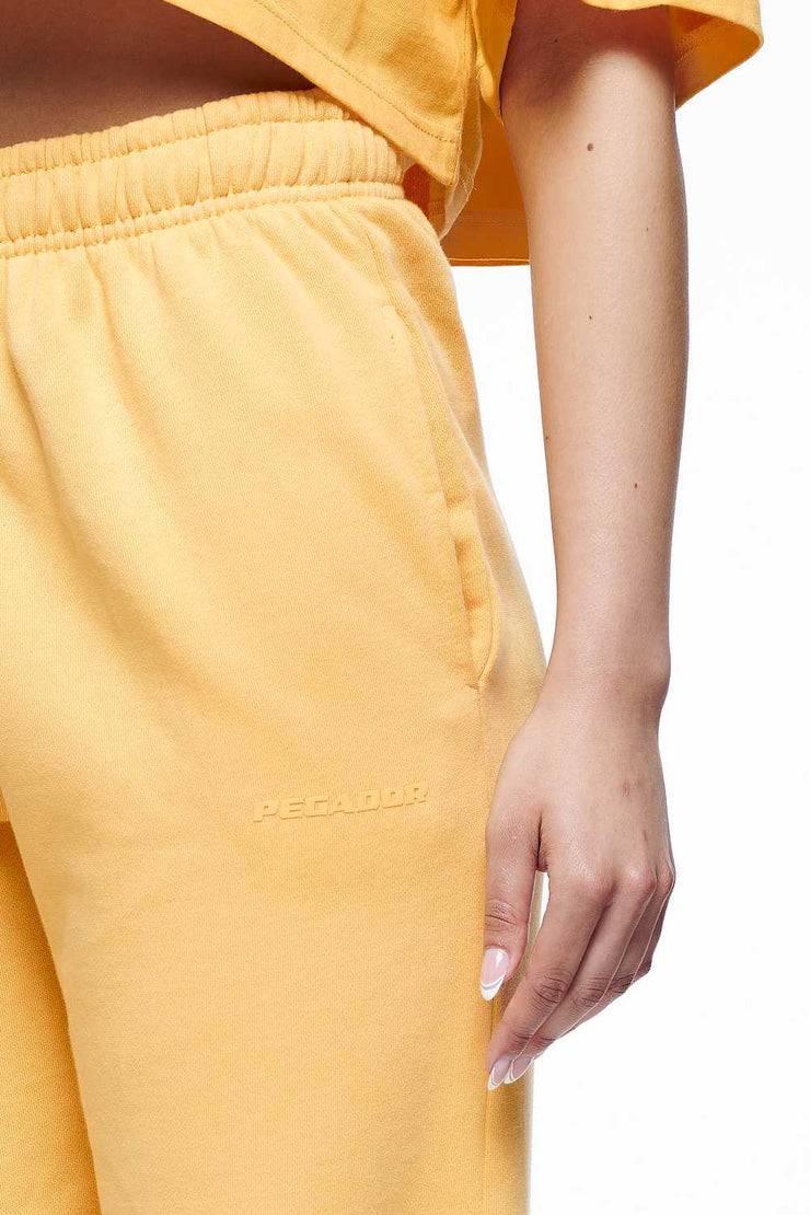 Pegador Villa High Waisted Sweat Pants Vintage Washed Golden Sun Gum Online Shopping