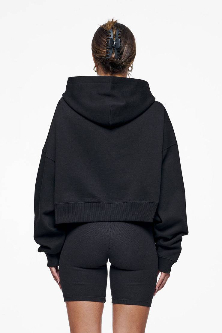 Pegador Salita Oversized Cropped Hoodie Black Gum Preisnachlass