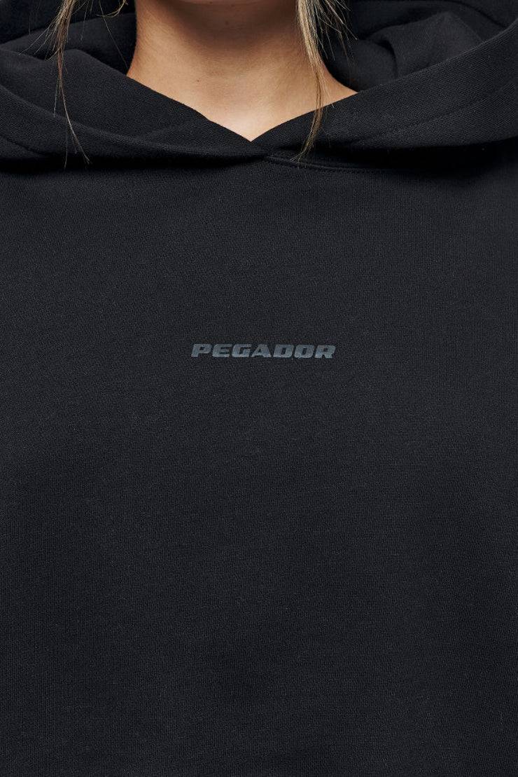Pegador Salita Oversized Cropped Hoodie Black Gum Preisnachlass