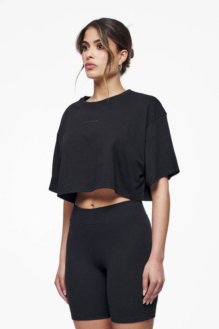 Pegador Layla Oversized Cropped Tee Black Gum Saisonschlussverkauf