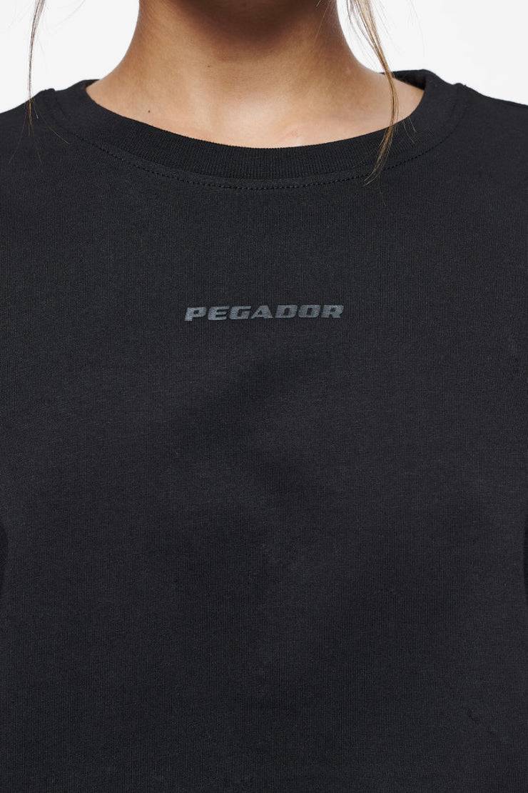 Pegador Layla Oversized Cropped Tee Black Gum Saisonschlussverkauf