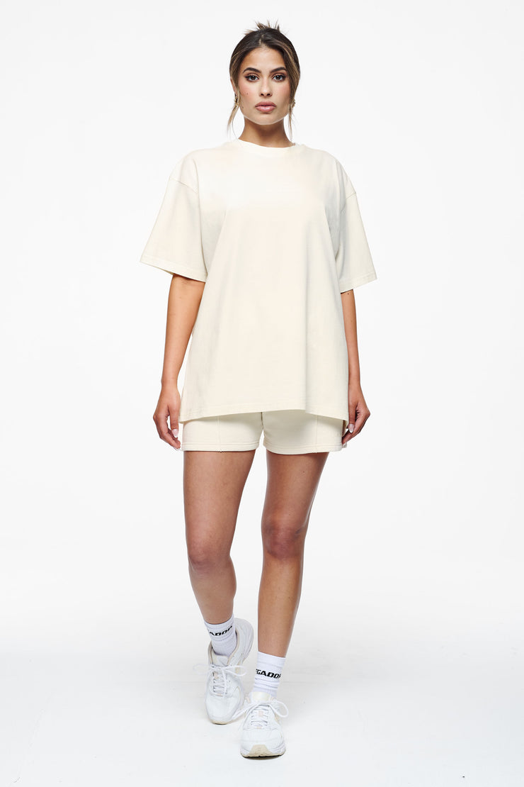 Pegador Bel Air Heavy Oversized Tee Vintage Washed Unbleached Gum Vatertagsangebot