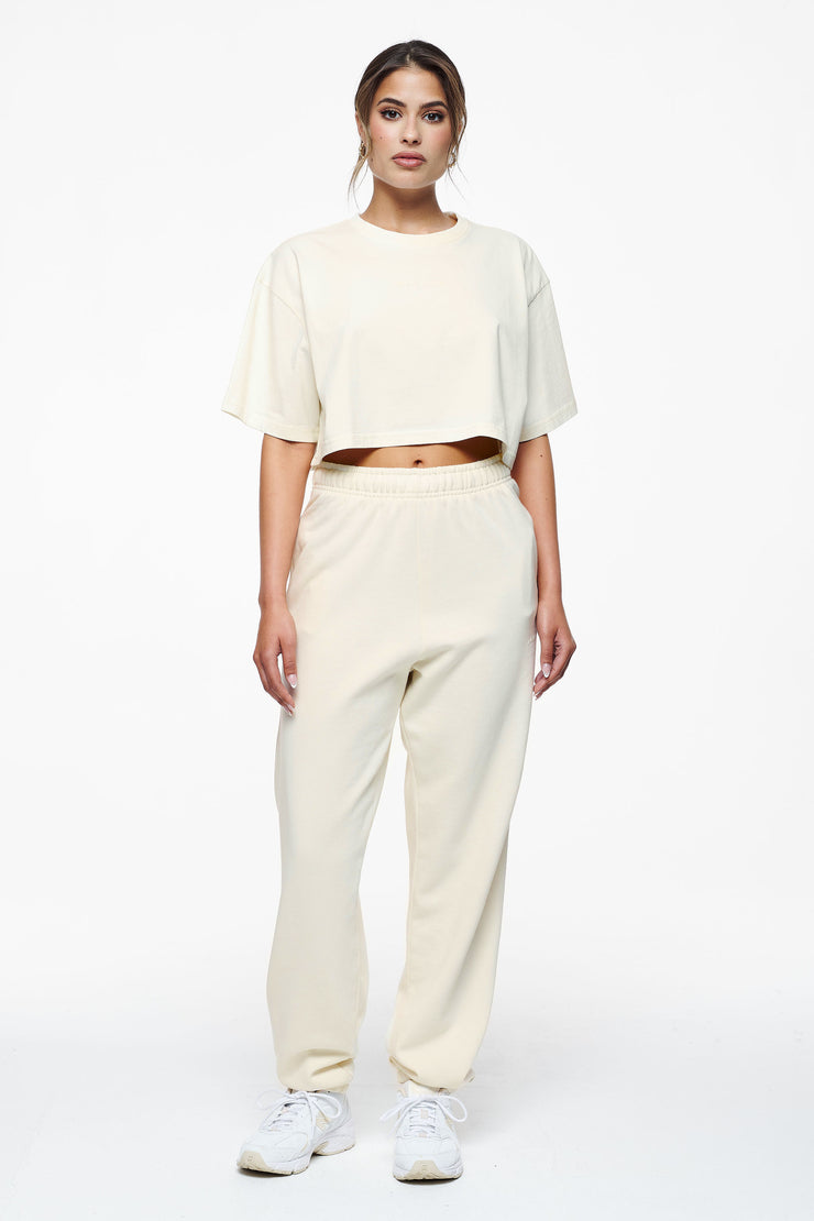 Pegador Layla Oversized Cropped Tee Vintage Washed Unbleached Gum Valentinstagsangebot