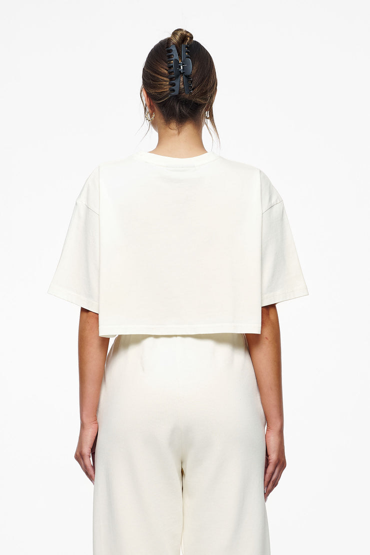 Pegador Layla Oversized Cropped Tee Vintage Washed Unbleached Gum Valentinstagsangebot