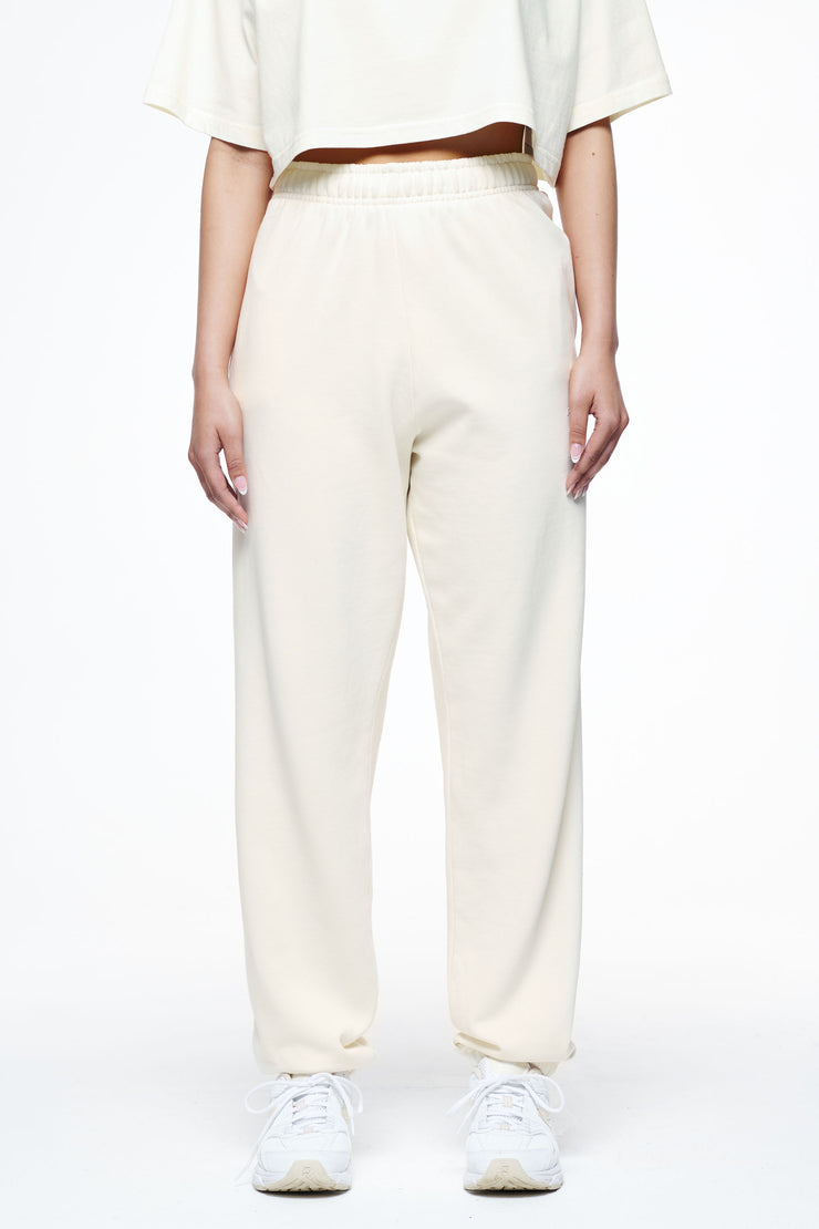 Pegador Villa High Waisted Sweat Pants Vintage Washed Unbleached Gum Heißer Verkauf