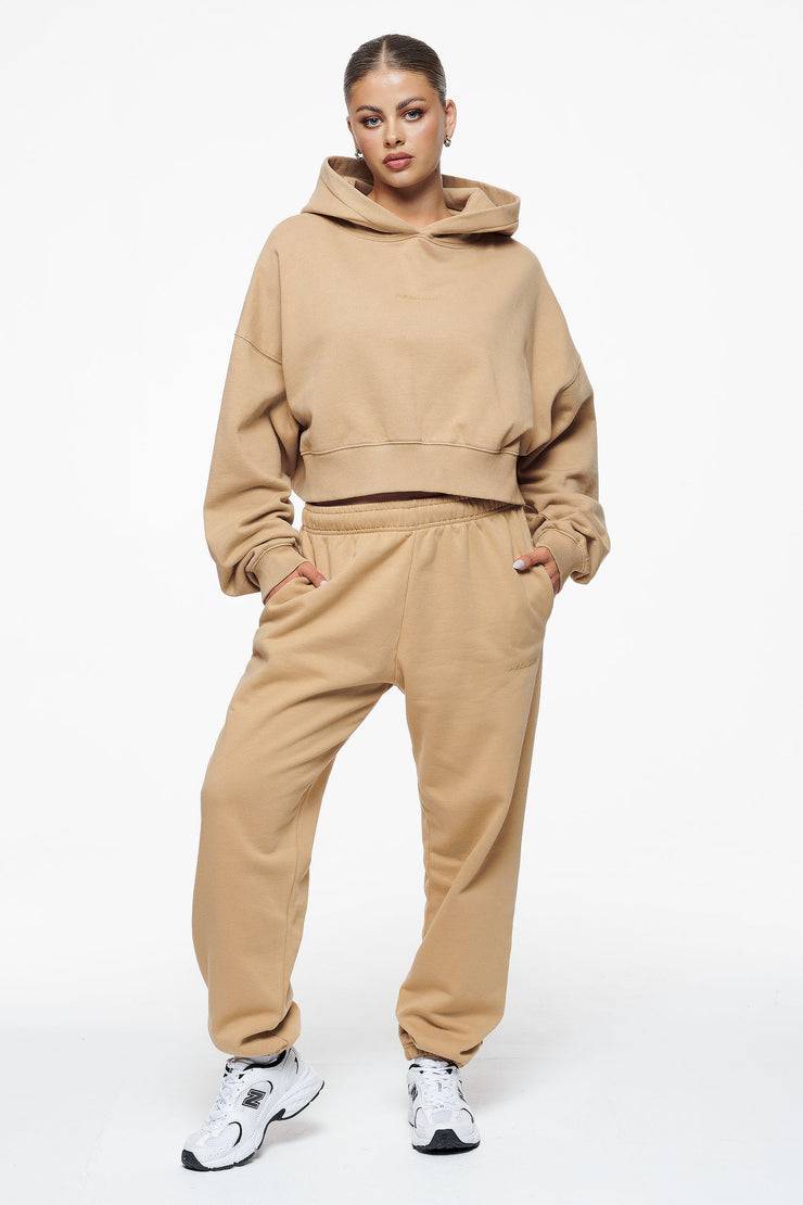Pegador Villa High Waisted Sweat Pants Vintage Washed Espresso Gum Online Outlet