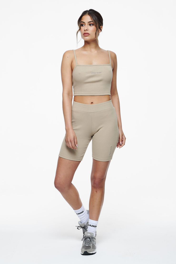 Pegador Ruby Rib Crop Top Vintage Washed Espresso Exklusive Angebote