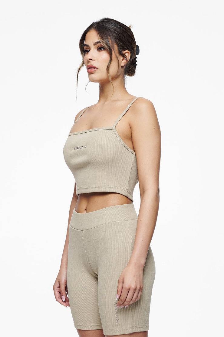 Pegador Ruby Rib Crop Top Vintage Washed Espresso Exklusive Angebote