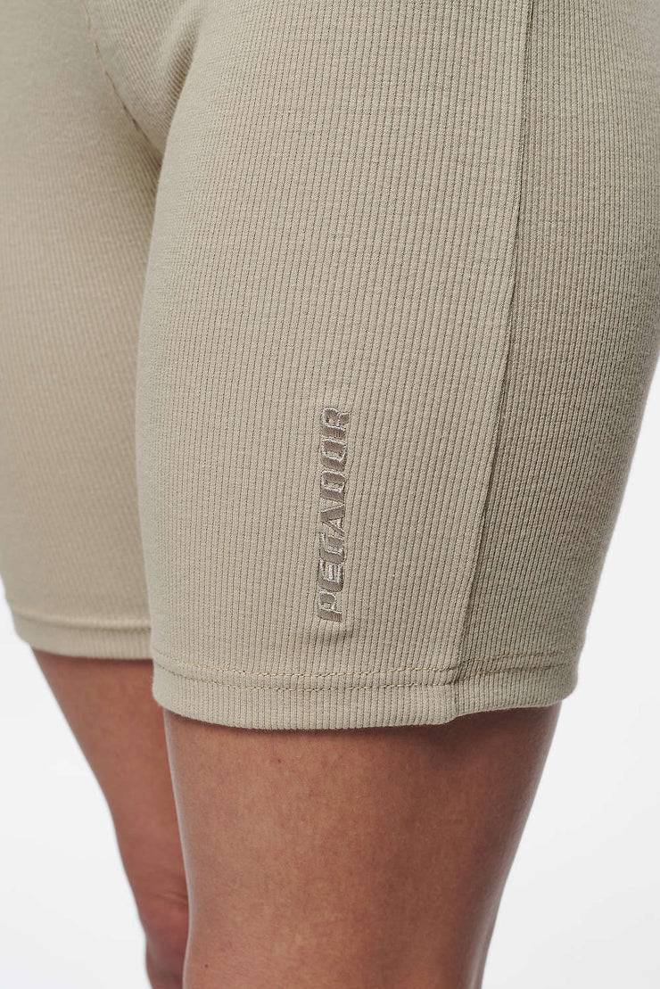 Pegador Barrie Rib Biker Shorts Vintage Washed Espresso Blitzangebot