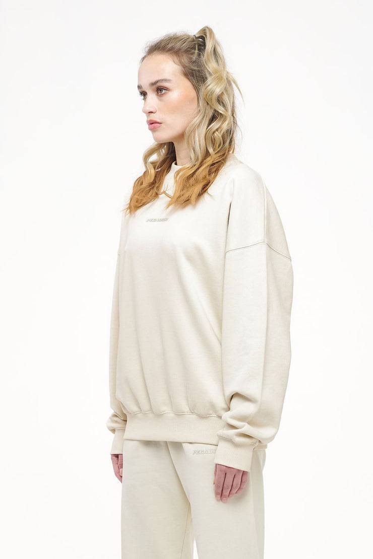 Pegador Bay Oversized Sweater Vintage Washed Angels Cream Gum Große Rabatte