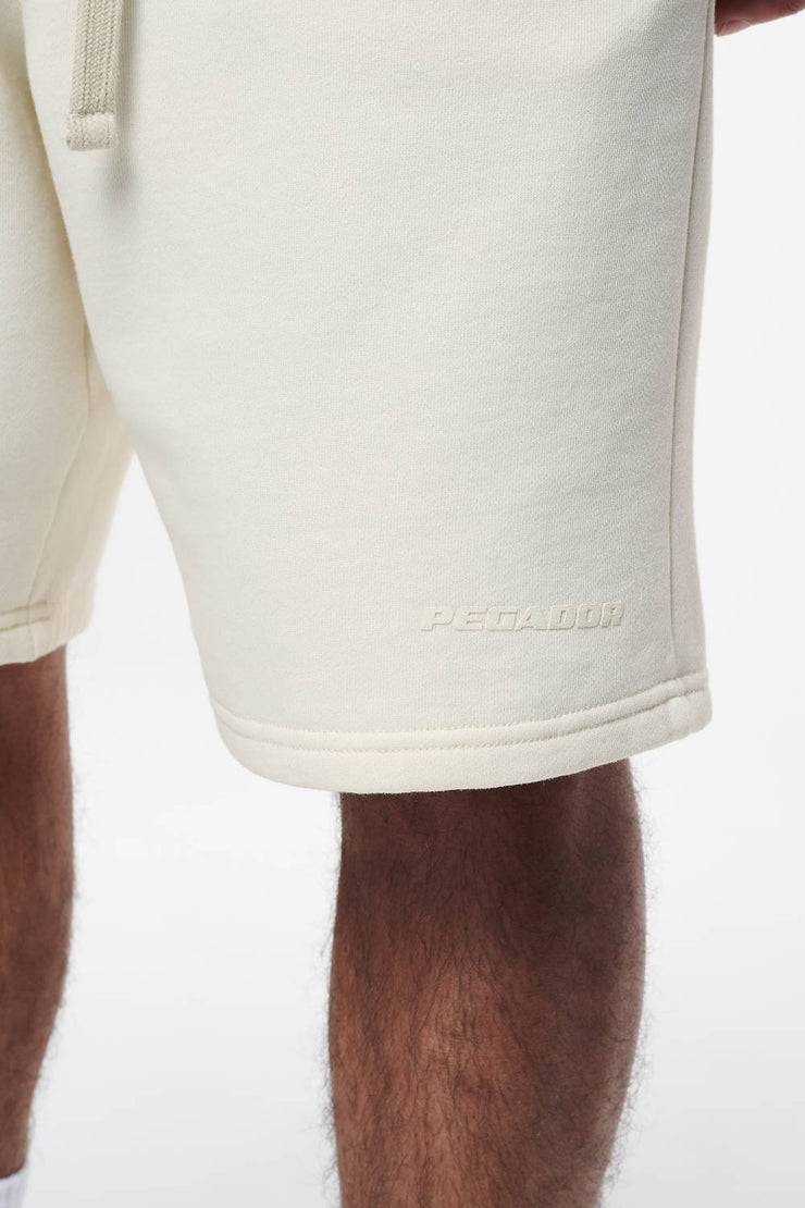 Pegador Logo Heavy Sweat Shorts Vintage Washed Unbleached Gum Räumungsverkauf