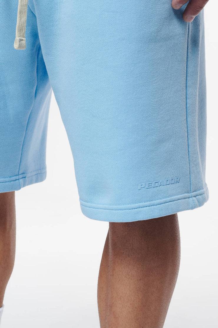 Pegador Logo Heavy Sweat Shorts Vintage Washed Riviera Blue Gum Tägliche Deals