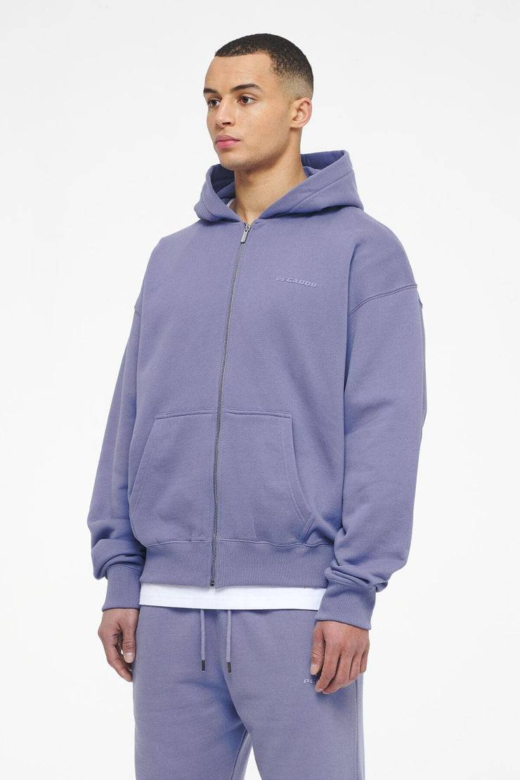 Pegador Logo Oversized Sweat Jacket Vintage Washed Magic Violet Gum VIP-Rabatte