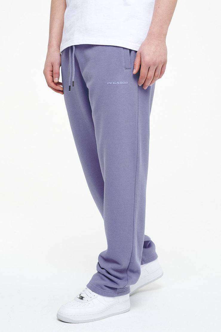 Pegador Logo Wide Sweat Pants Vintage Washed Magic Violet Gum Tiefpreis