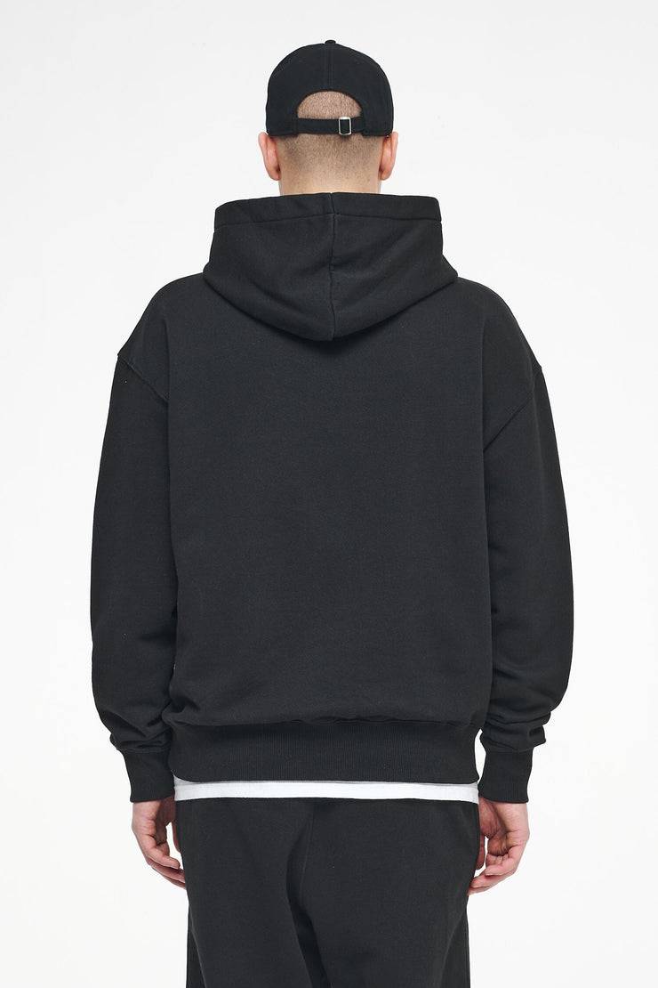 Pegador Logo Oversized Hoodie Vintage Washed Black Ink Gum Super Sparpreis