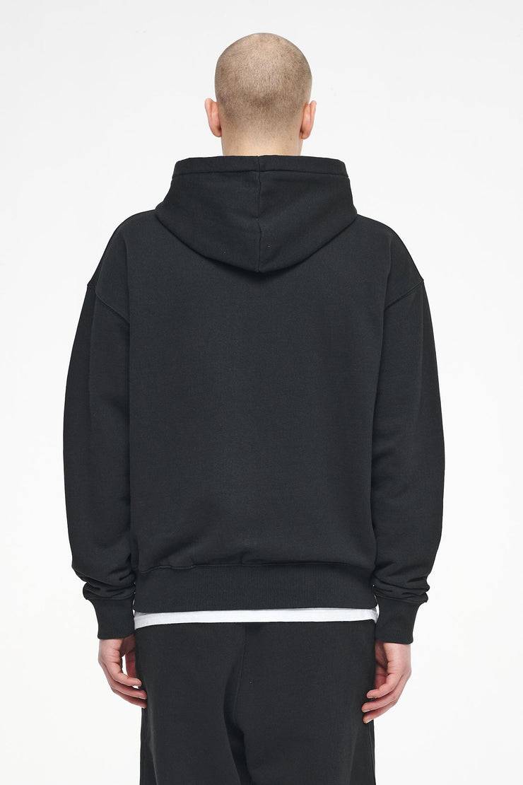 Pegador Logo Oversized Sweat Jacket Vintage Washed Black Ink Gum Wochenangebot