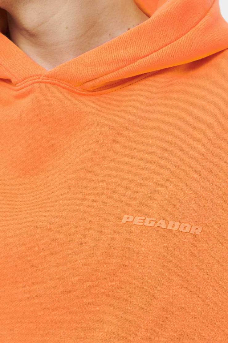 Pegador Logo Oversized Hoodie Vintage Washed Sunrise Orange Gum Letzte 3 Tage