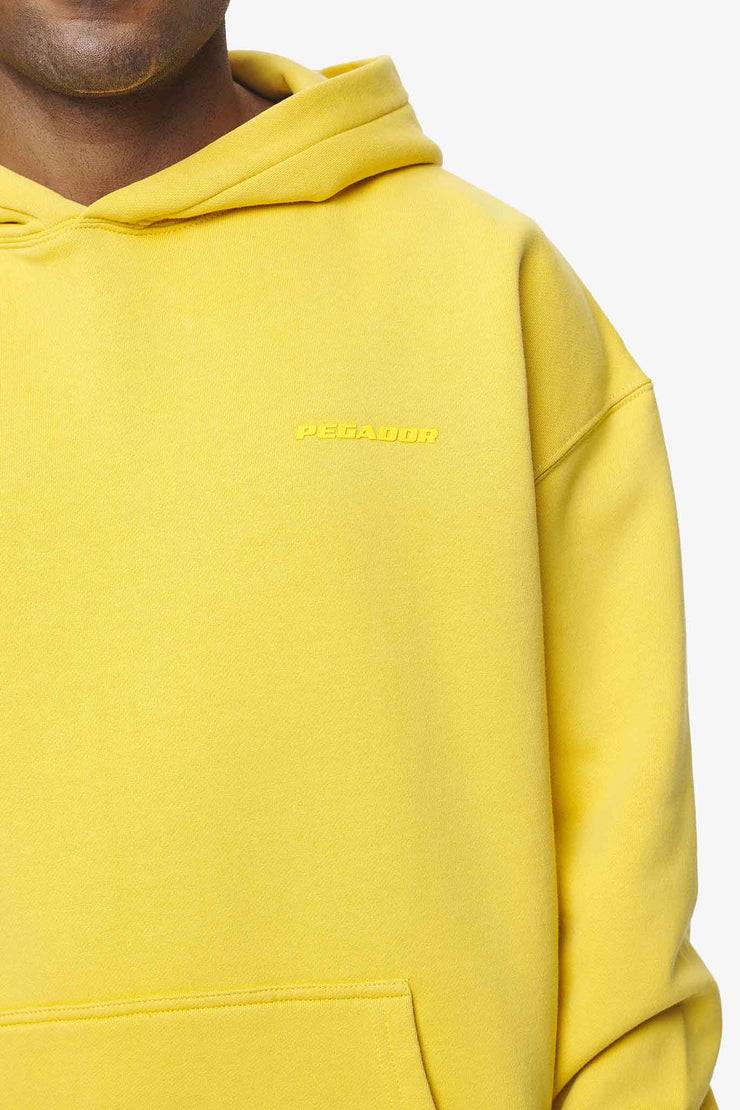Pegador Logo Oversized Hoodie Vintage Washed Solar Yellow Gum JETZT KAUFEN