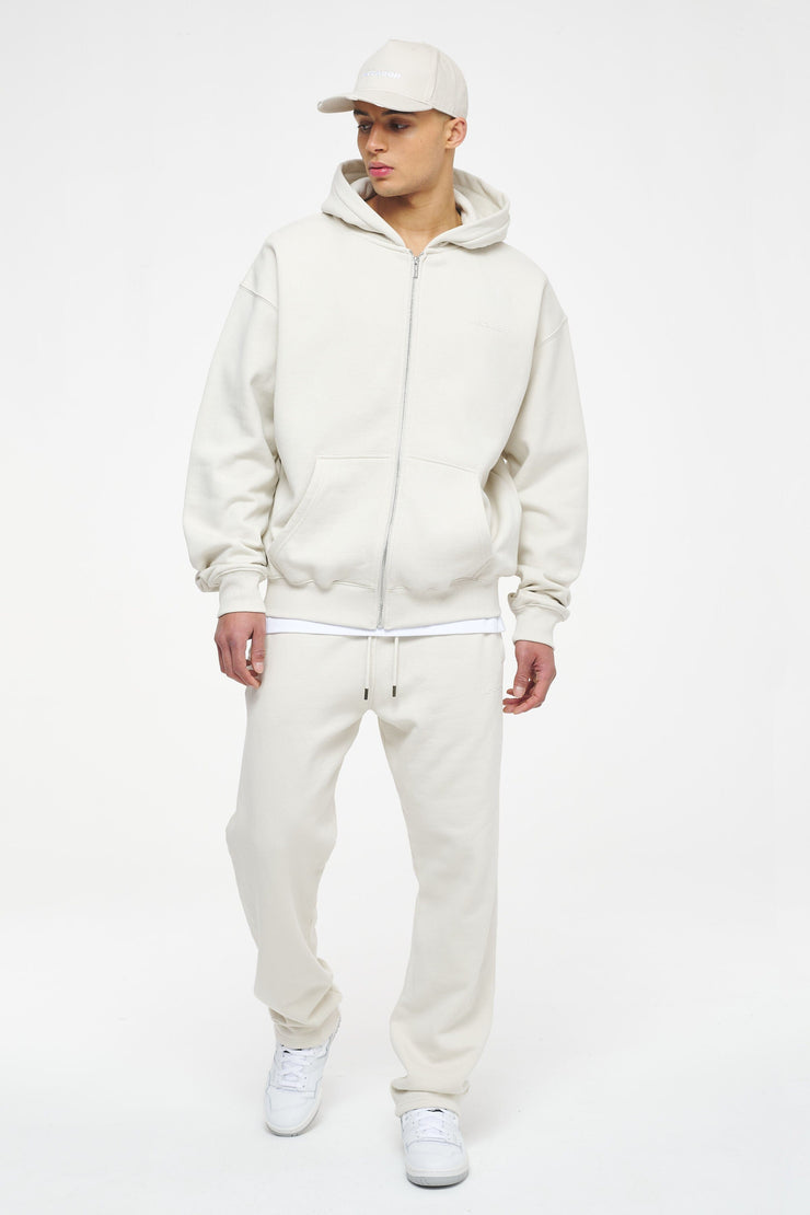 Pegador Logo Oversized Sweat Jacket Vintage Washed Angels Cream Gum Zeitbegrenzte Promotion