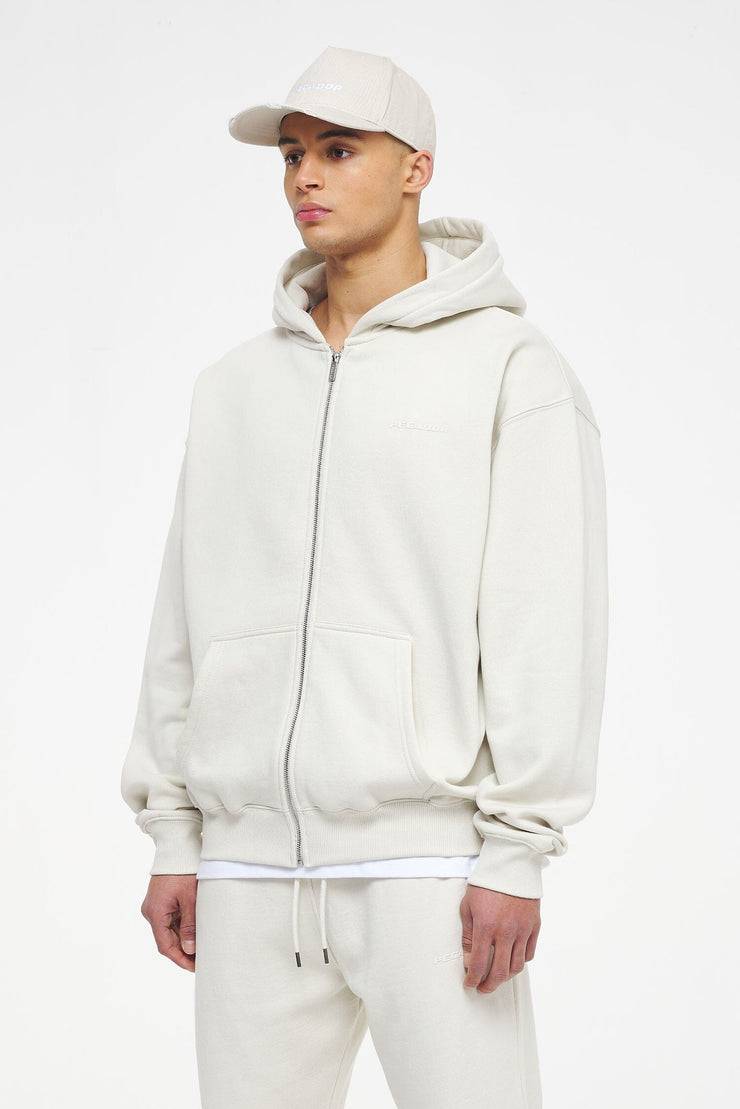 Pegador Logo Oversized Sweat Jacket Vintage Washed Angels Cream Gum Zeitbegrenzte Promotion