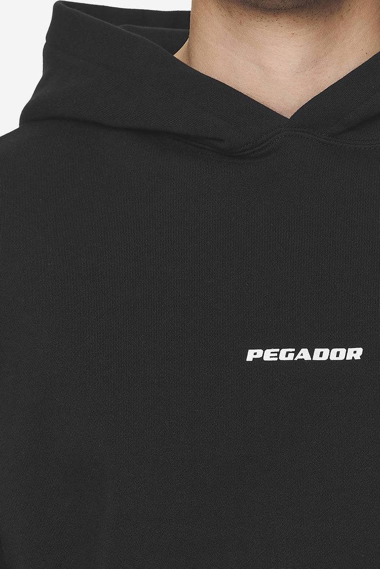 Pegador Logo Boxy Hoodie Washed Black White Gum Nur für heute