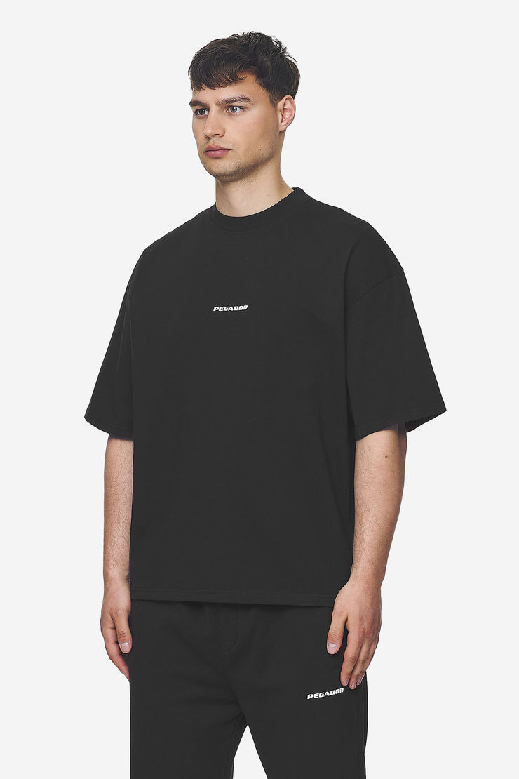 Pegador Logo Boxy Tee Washed Black White Gum Bis zu 55% Rabatt