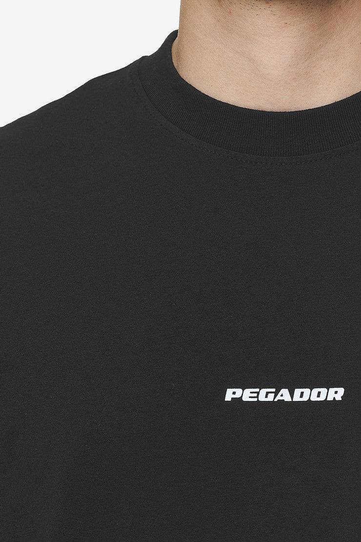 Pegador Logo Boxy Tee Washed Black White Gum Bis zu 55% Rabatt