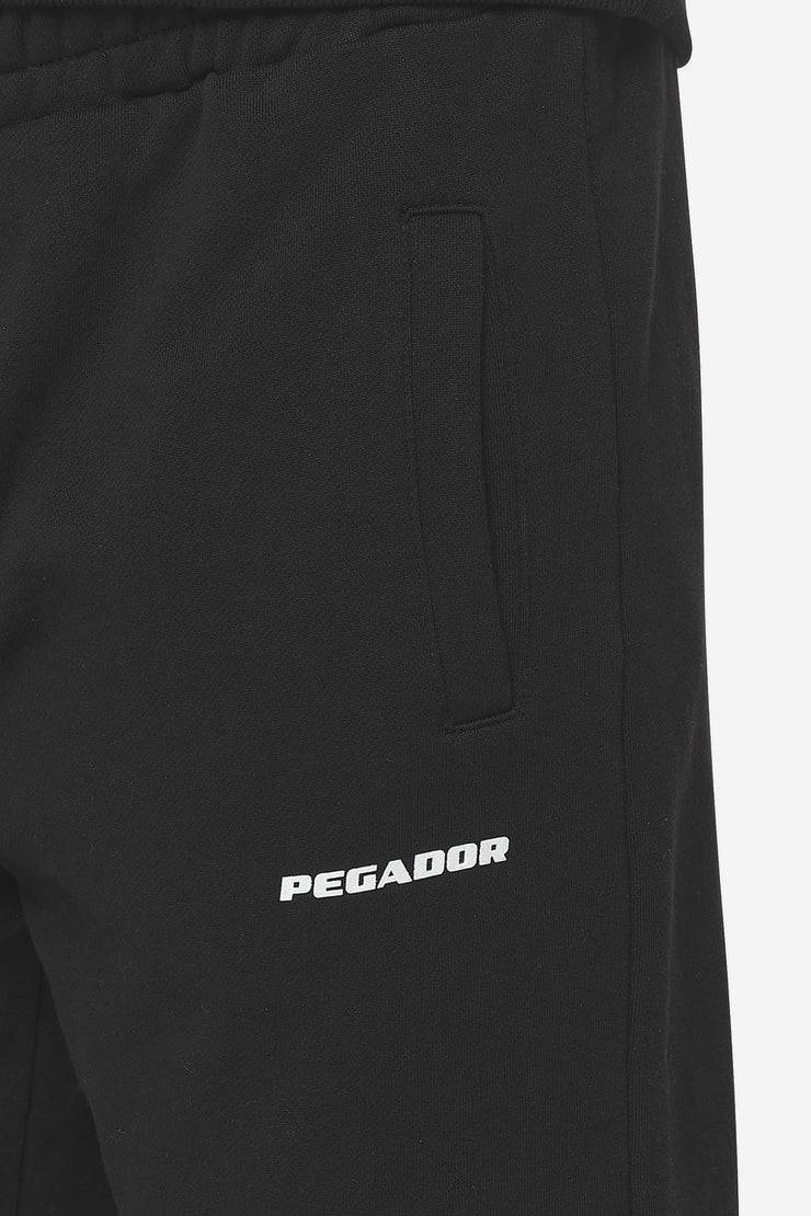 Pegador Logo Wide Sweat Pants Washed Black White Gum Discount Store für neue Produkte