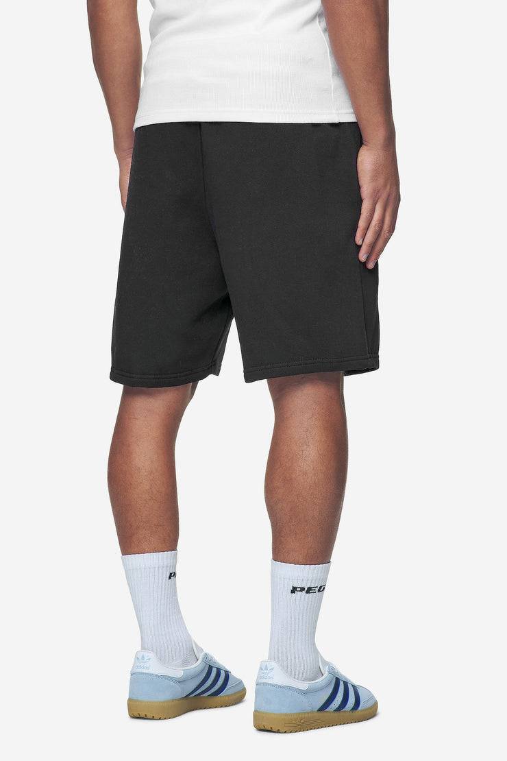 Pegador Logo Heavy Sweat Shorts Washed Black White Gum Super Rabatt