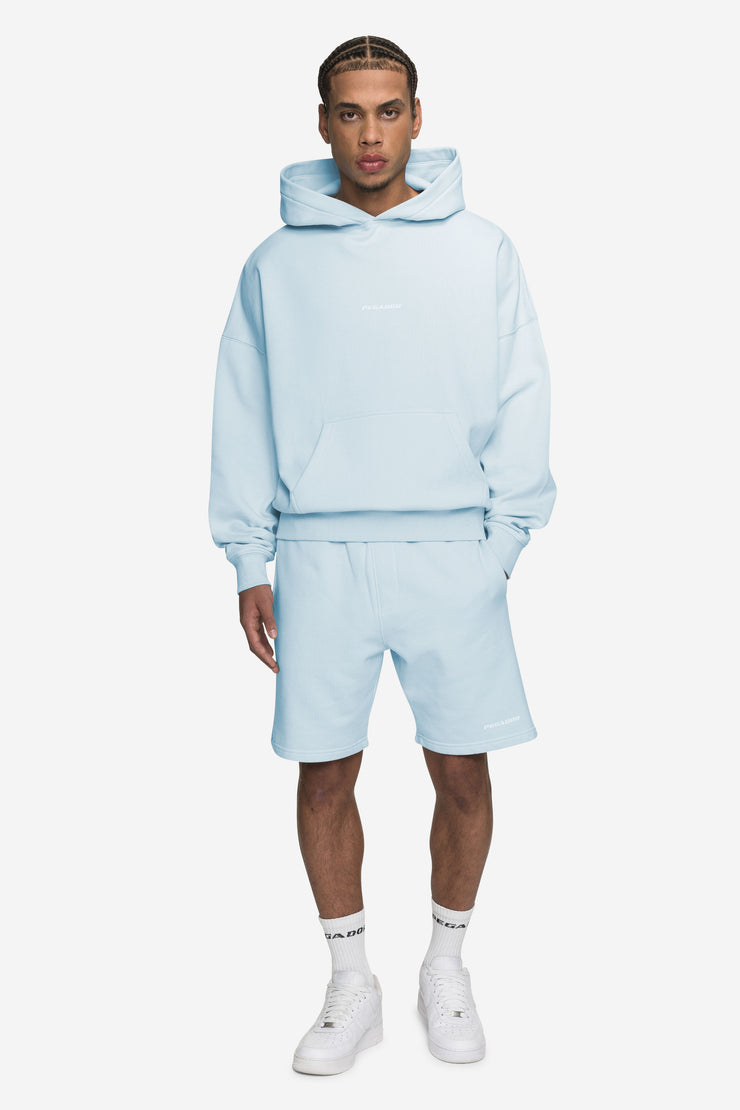 Pegador Logo Boxy Hoodie Washed Baby Blue White Gum Kostenloser Versand international