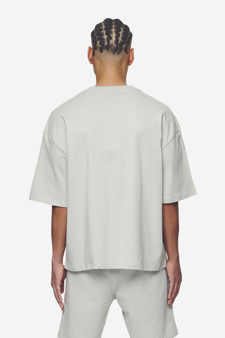 Pegador Logo Boxy Tee Washed Pearl Grey White Gum Im Verkauf