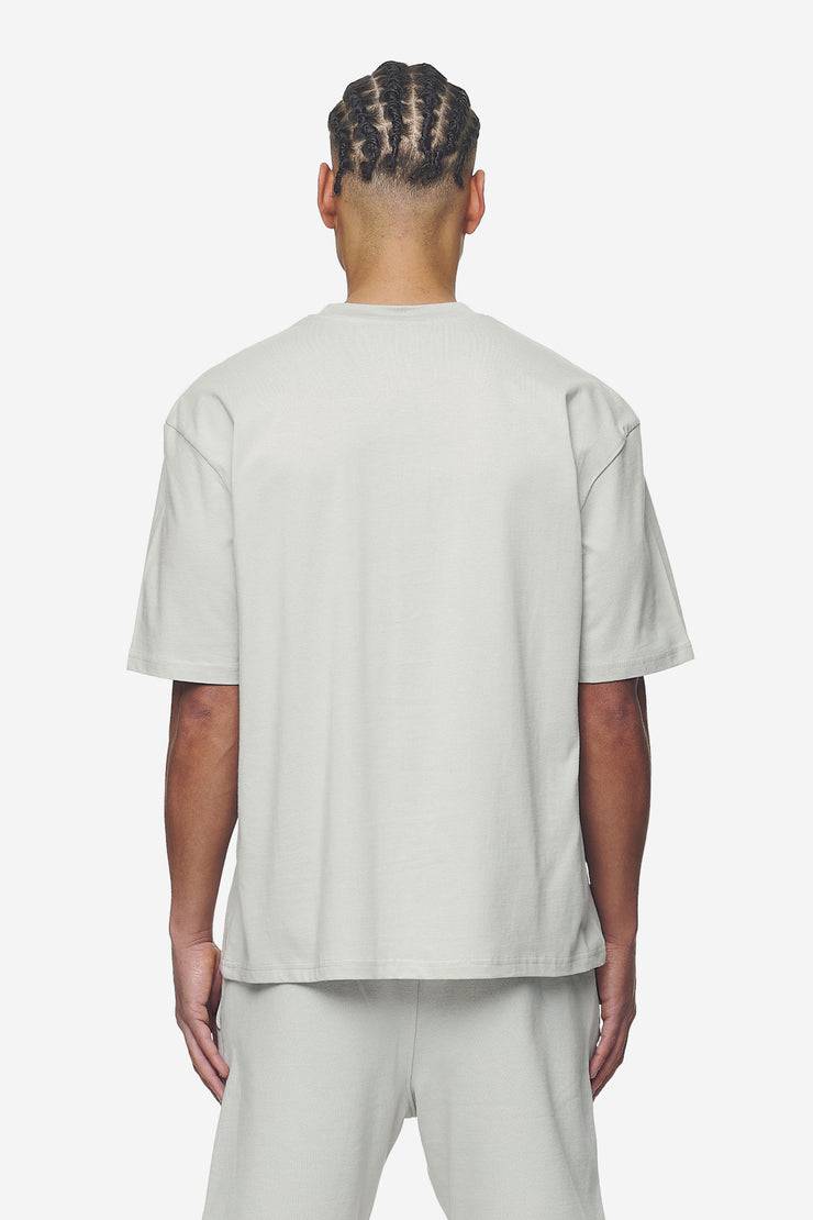 Pegador Logo Oversized Tee Washed Pearl Grey White Gum zollfrei